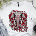 Roll Tide Luxe Elephant Statement Tee